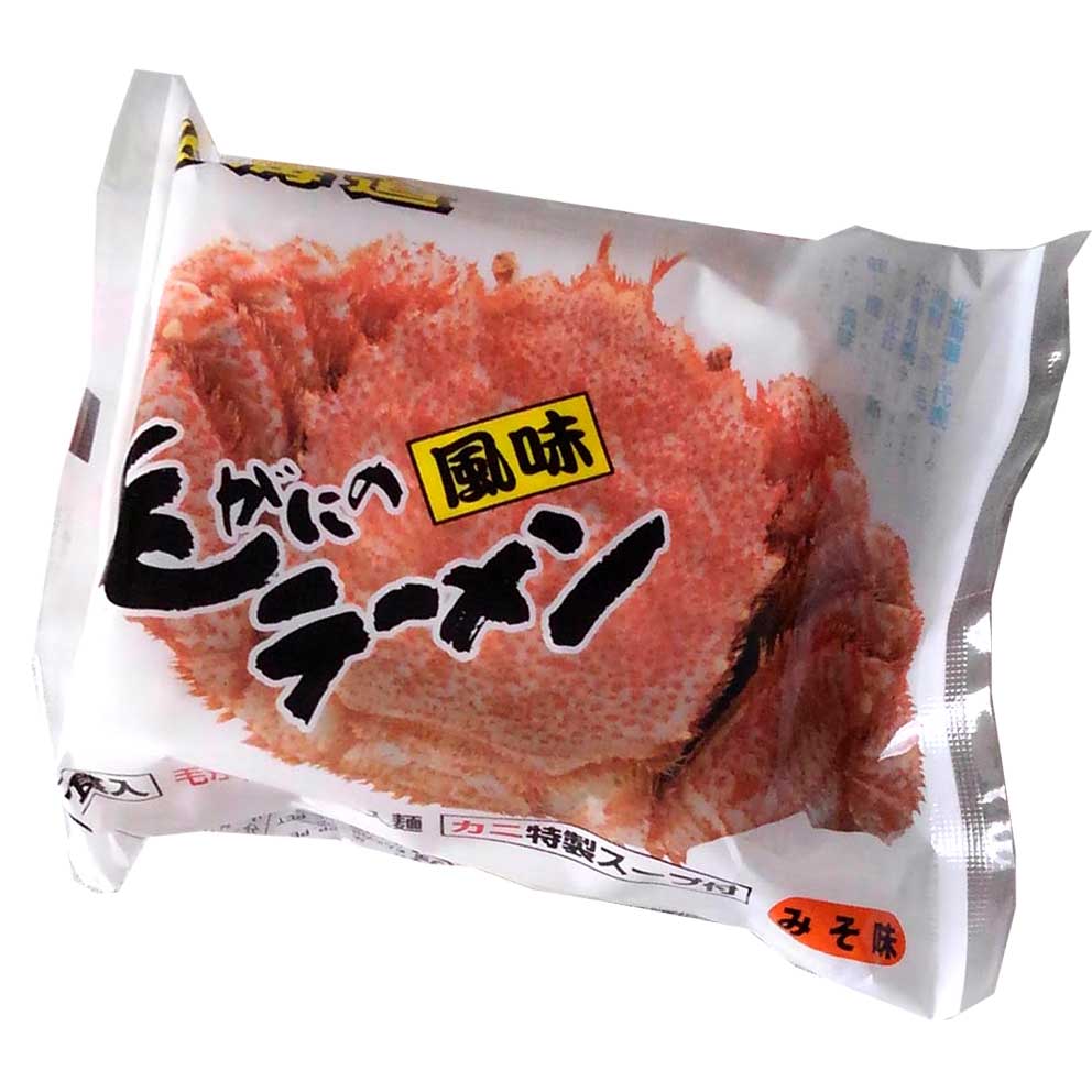 毛がに みそ 毛ガニ風味ラーメン<みそ> - 画像 (1)